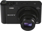 Sony DSCWX350/B 18MP Digital Camera Black 20x Zoom
