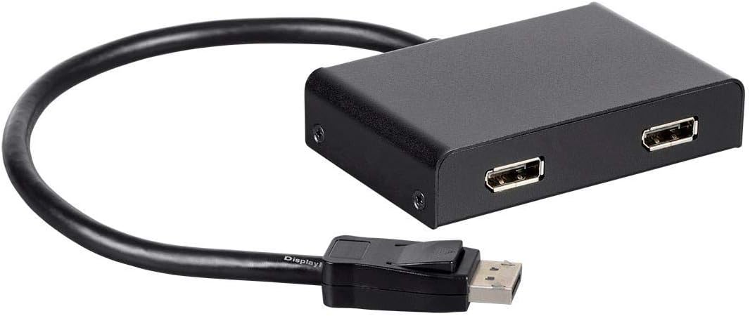 Monoprice 121972 DisplayPort 1.2 MST Hub Dual Monitor