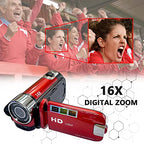 Camerina 1080P Portable Digital Camcorder with Rotating LCD