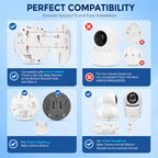 SZSHCSMY Tool-Free Clamp Baby Monitor Mount for HelloBaby