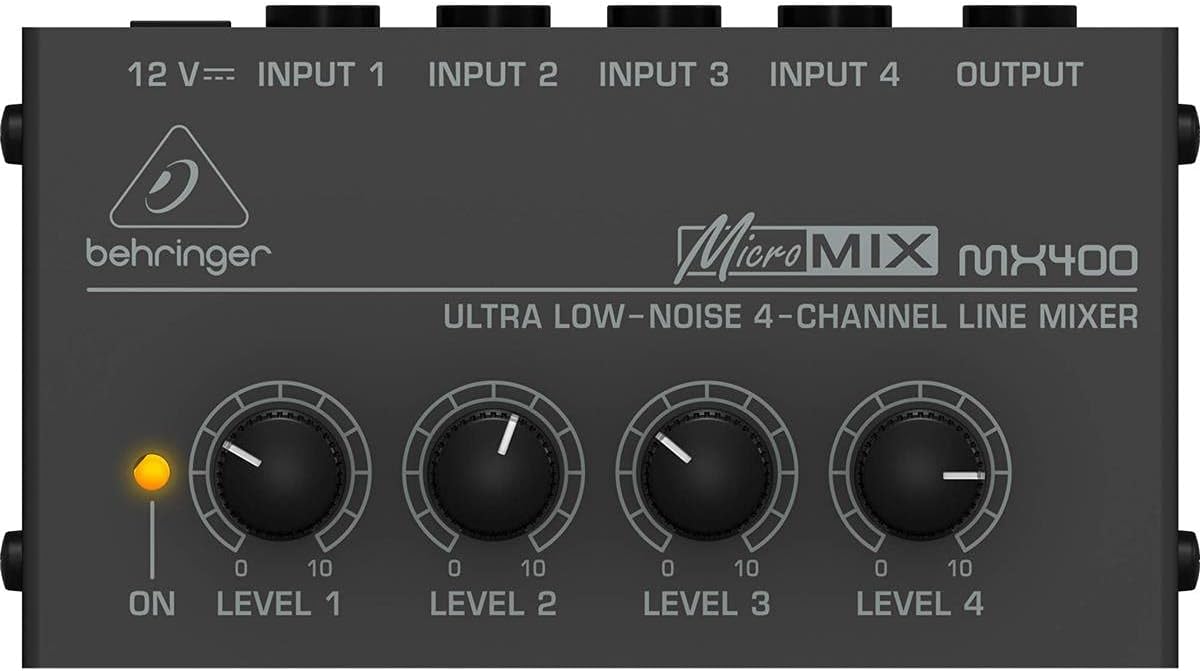 Behringer Micromix MX400 Ultra Low-Noise 4-Channel Line Mixer