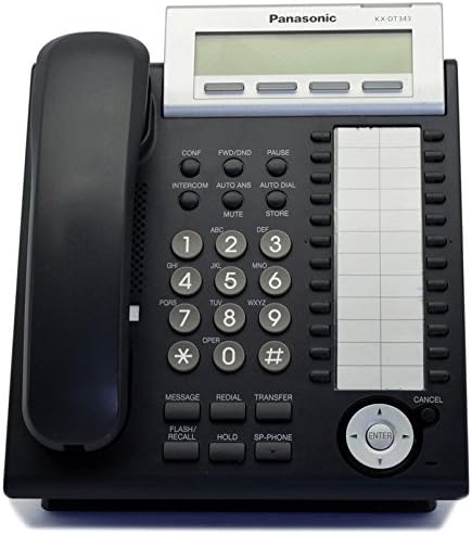 Panasonic KX-DT343-B Digital Display Phone (Renewed)