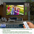 Elite Screens OMS125WHT-ELECTRIC Yard Master Electric Tension Screen