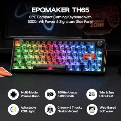 EPOMAKER TH65 Wireless 65% Hot-Swappable Mechanical Keyboard