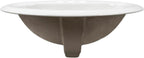 MSI AMZ-PTSNK-0025 White Oval Porcelain Vanity Sink