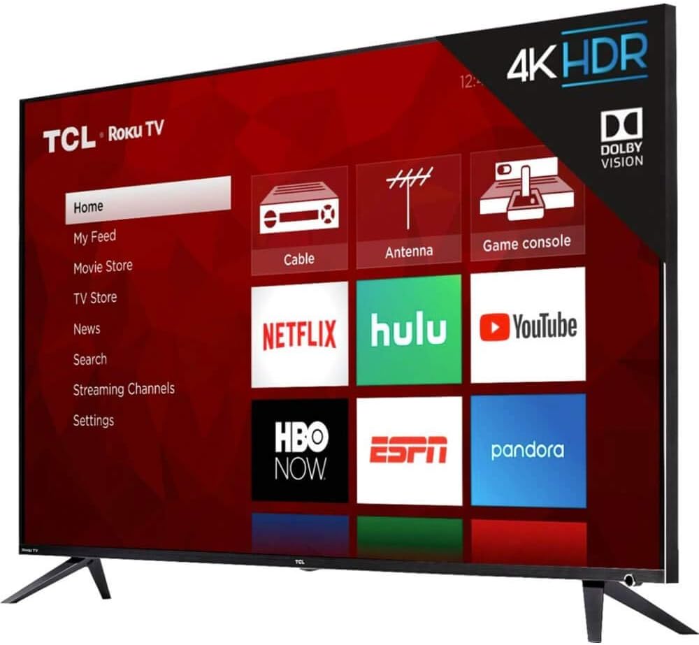 TCL 55R615 55-Inch 4K Roku Smart TV Renewed