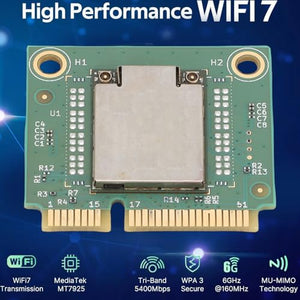 Yunir WiFi 7 Mini PCIe Tri-Band Wireless Card with Bluetooth 5.3