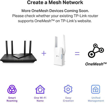 TP-Link RE605X AX1800 WiFi 6 Extender (Renewed)