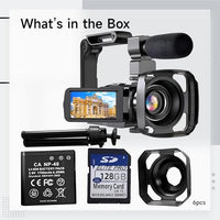 Generic 4K Ultra HD Camcorder with External Microphone