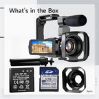 Kronabelle 4K Camcorder with 18X Zoom and IR Night Vision