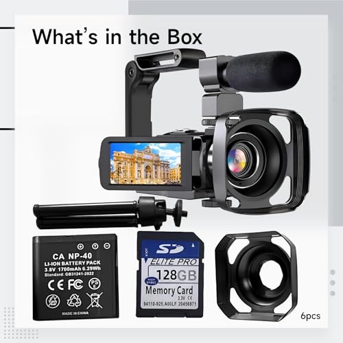 Kronabelle 4K Camcorder with 18X Zoom and IR Night Vision — main product image