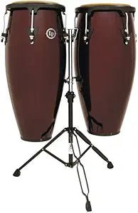 Latin Percussion LP647NY-DW City Series Conga Set with Stand