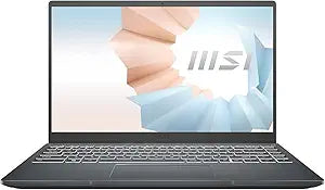 MSI Modern14B1024 14" Laptop - i5-1135G7, 8GB, 512GB SSD, Win11 Gray