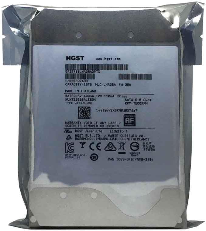 Hitachi HUH721010ALE604 Ultrastar He10 10TB SATA HDD Renewed