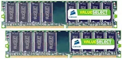 Corsair VS2GBKIT667D2 2GB DDR2 Desktop Memory - 667MHz PC2-5300