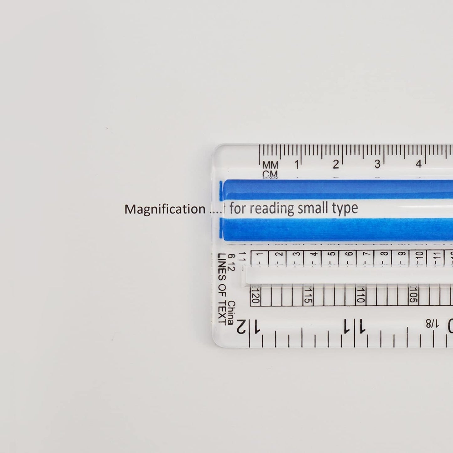 Westcott 14125 Magnifying Ruler - 12-Inch Clear Data Ruler