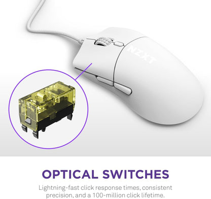 NZXT MS-001NW-04 Lift 2 Ergo Lightweight Gaming Mouse