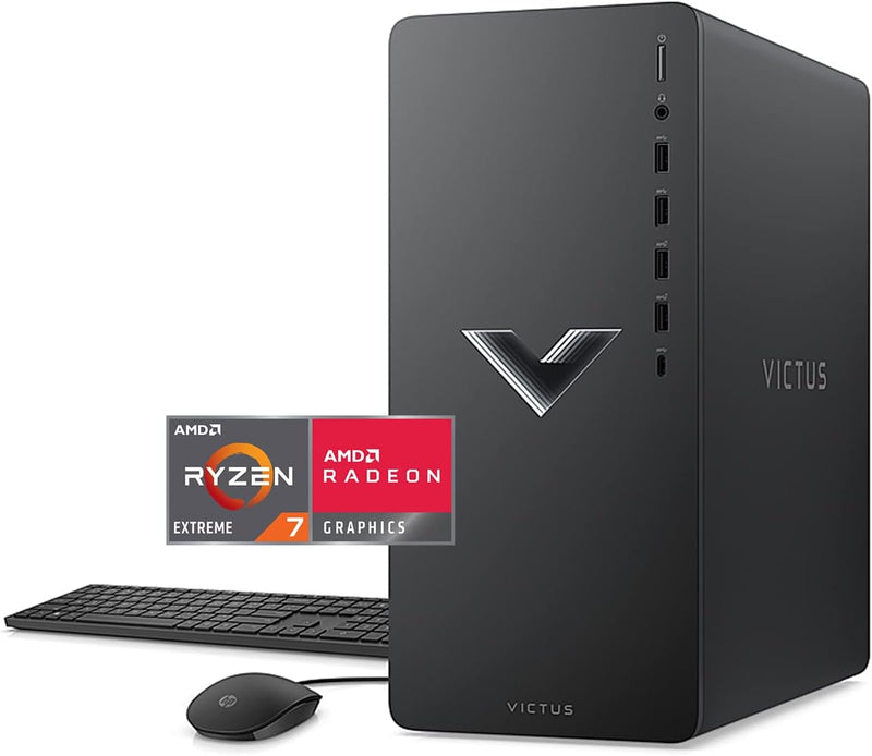 HP 15L Victus Gaming Desktop Ryzen 7 2TB SSD 32GB RAM RX 6600XT — main product image