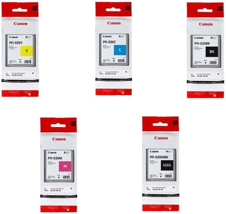 Canon PFI-030 Ink Tank Kit - Matte Black, Black, Magenta, Cyan, Yellow — main product image