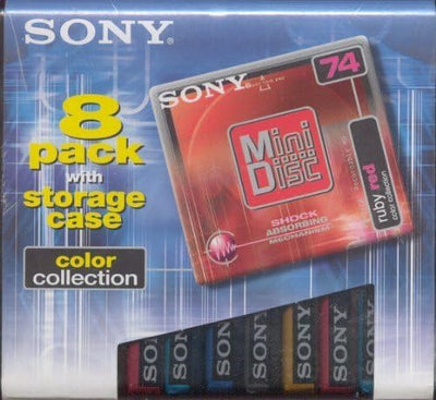 Sony LYSB004GC7B7I-CMPTRACCS Minidisc 8-Pack 74min Color Collection