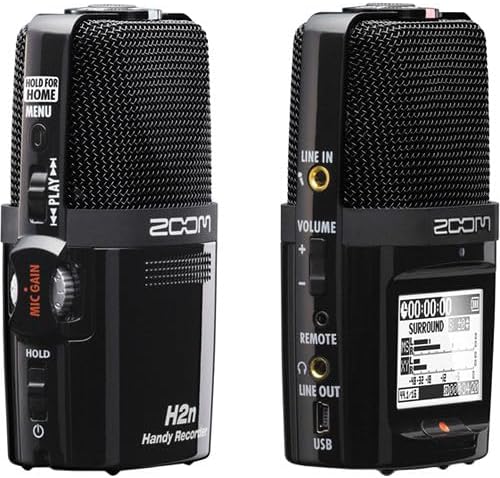 Zoom H2n Portable Recorder - Stereo/Surround Sound - 5 Mics
