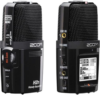 Zoom H2n Portable Recorder - Stereo/Surround Sound - 5 Mics