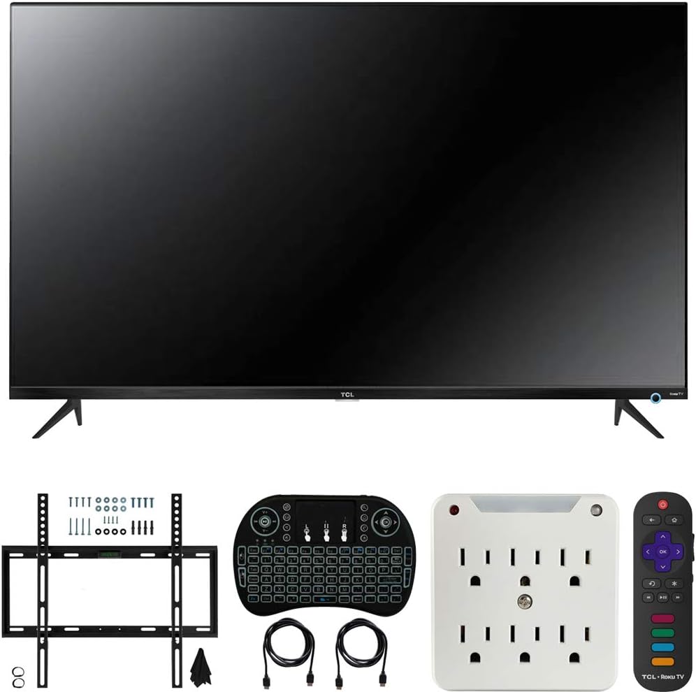 TCL 55S525 55-Inch 4K Roku TV Bundle