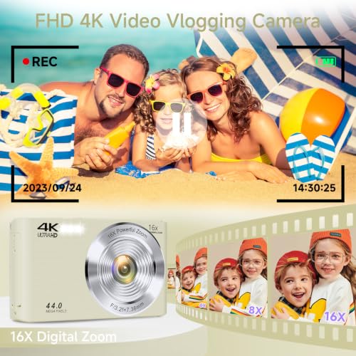 SMARTKLIK 4K 44MP Point-and-Shoot Digital Camera for Teens — main product image