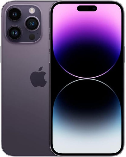 Apple iPhone 14 Pro Max 256GB Deep Purple Unlocked Renewed