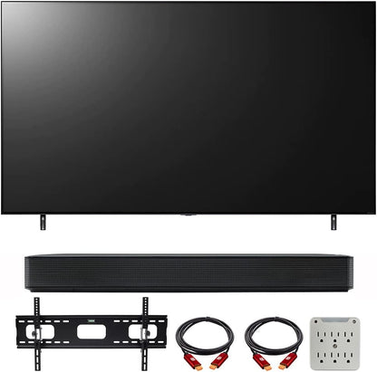 LG E28LG55NANO90UPA 55" 4K NanoCell TV Bundle with SK1 Sound Bar