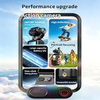Generic 2.5K Pocket Action Camera with 180° Rotating Lens