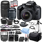 Canon EOS Rebel T100 18-55mm + 75-300mm Lens Bundle