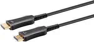Monoprice 138635 4K HDR High Speed Fiber Optic HDMI Cable 10ft