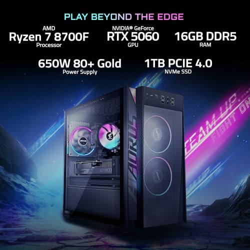 GIGABYTE AORUS Prime 3 Ryzen 7 RTX 5060 Gaming Desktop — main product image
