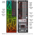 AXOII RGB Gaming Desktop and 27-Inch Curved Monitor Bundle