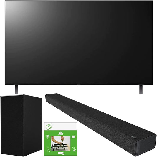 LG E7LGOLED77A1PUA 77" 4K OLED TV Soundbar Bundle