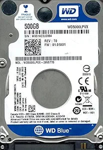 Western Digital WD5000LPVX 500GB SATA HDD — main product image
