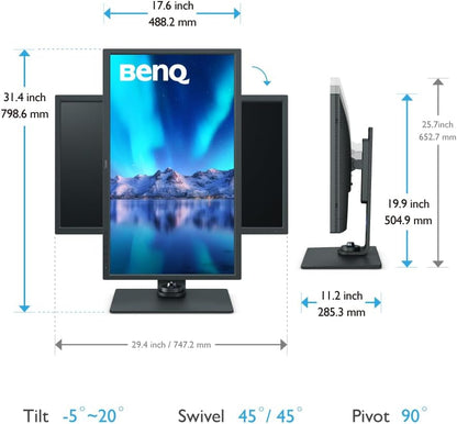 BenQ SW321C 32" 4K UHD Photo Editing Monitor