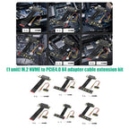 JIAPIKA NVMe-to-PCIe Ribbon Extension Adapter Assembly