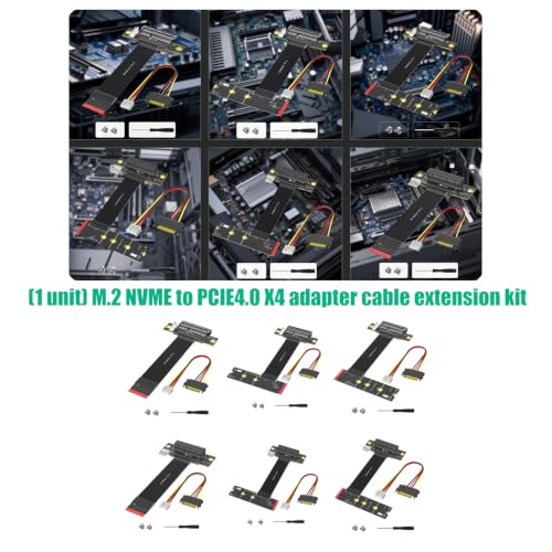 JIAPIKA NVMe-to-PCIe Ribbon Extension Adapter Assembly — main product image