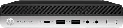 HP EliteDesk 800 G4 Mini PC: i5, 16GB RAM, 512GB SSD, Win 11 Pro (Renewed)