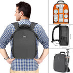 Neewer 10087322 Waterproof Shockproof Camera Backpack with Tripod Holder