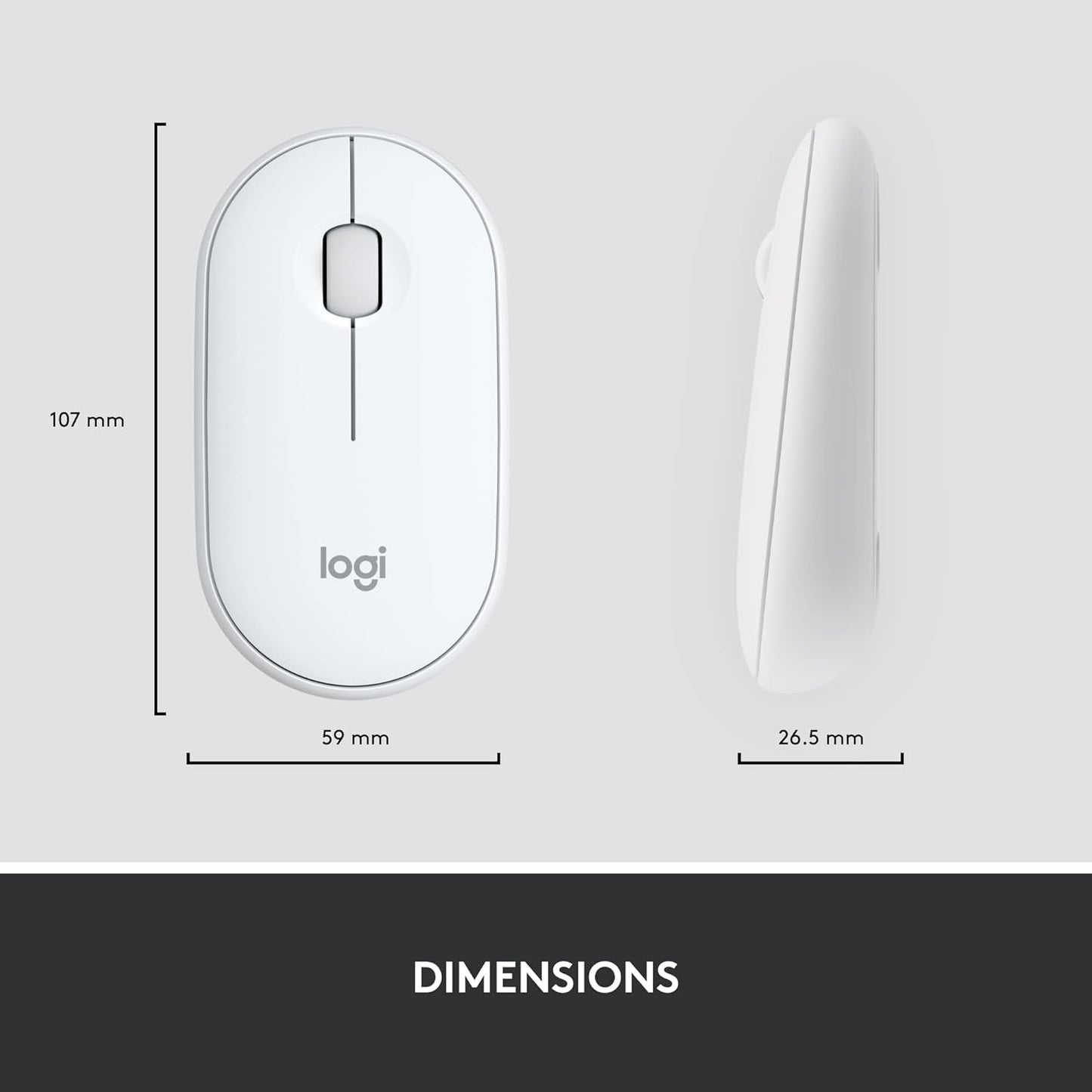 Logitech MK470 Slim Wireless Keyboard and Mouse Combo Off-White