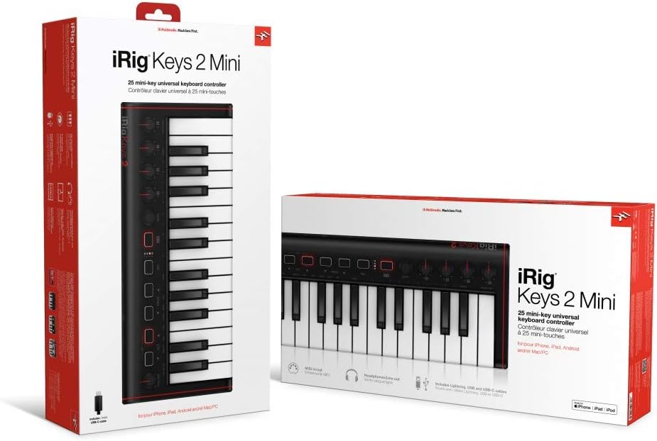 IK Multimedia 03-90145 iRig Keys 2 Mini MIDI Keyboard