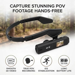 Asixxsix 4K 60fps Head-Mounted POV Action Camera
