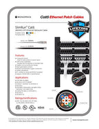 Monoprice 113511 Cat6 SlimRun Ethernet Patch Cable White