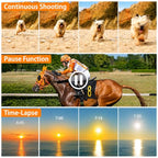 Maenlans 6K Vlogging Camcorder with 64MP Photos