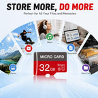 JHBLXE 32GB microSD Class 10 U3 Memory Card, 2-Pack with Adapter