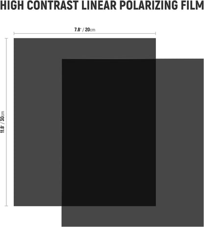 Neewer 10102617 Polarizing Film 8.3" x 11.7" Sheet 2-Pack