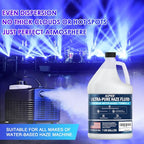 AGPTEK Water-Based Haze Fluid, 1-Gallon 4-Pack